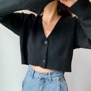 Oak + Fort Cropped Cardigan